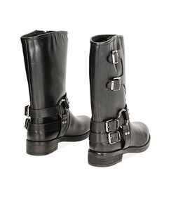 Biker neri in pelle, Nuova Collezione, 23N5T5089PENERO035, 003 preview