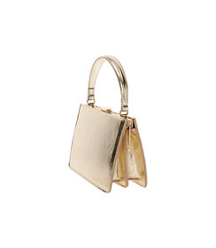 Mini bag donna oro laminato con manico, Valerio 1966, 2551T6041LMOROGUNI, 003 preview