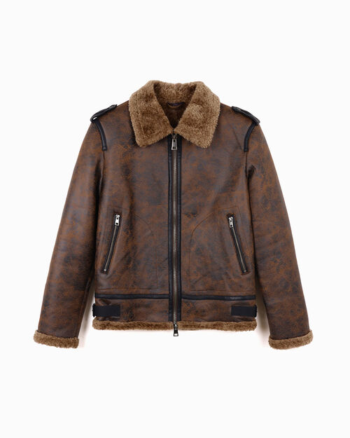 Montone da uomo marrone, BROWN