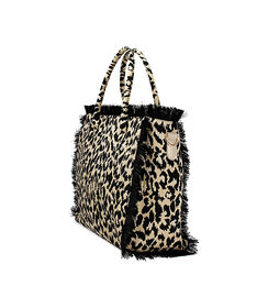Borsa a spalla da donna in tessuto leopard, Valerio 1966, 2523T4535TSLEOPUNI, 003 preview