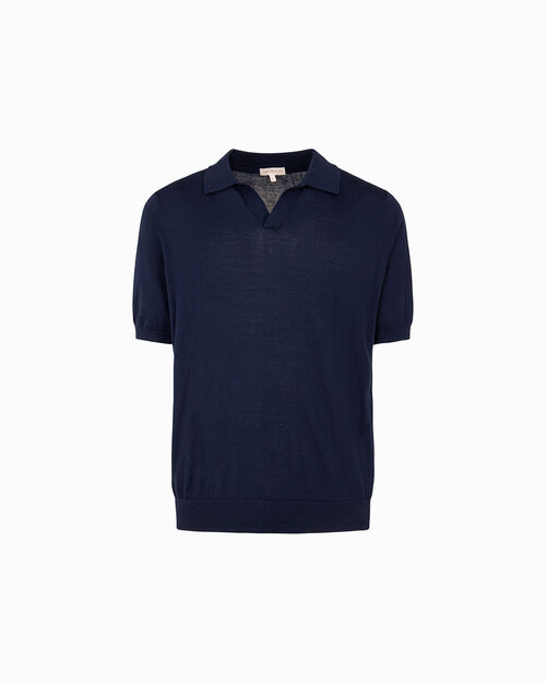Polo blu navy classica, NAVY BLUE