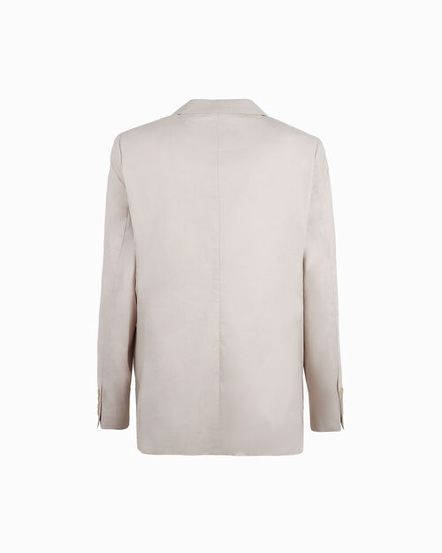 Giacca da uomo in cotone beige, BEIGE