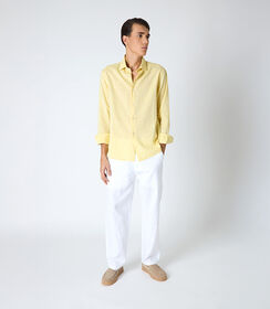 Pantalone da uomo in lino bianco, Valerio 1966, 2524T2555LNBIAN42, 001 preview