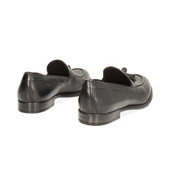 Mocassini da uomo con nappine in pelle neri, Valerio 1966, 2553T1840PENERO040, 004 preview