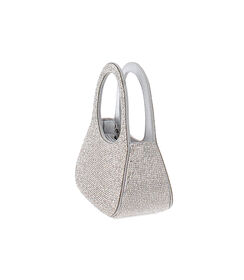 Mini bag gioeillo in laminato con pietre argento, Valerio 1966, 2551T6231LPARGEUNI, 003 preview