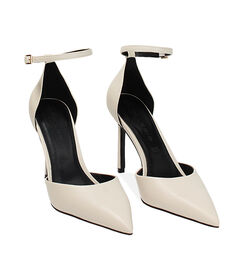 Décolleté open shank panna, tacco 9,5 cm, Valerio 1966, 2421T5642EPPANN036, 002 preview