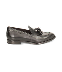 Mocassino nero con nappine, Valerio 1966, 2753T1840PENERO040, 001 preview