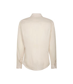 Camicia beige in lino con colletto classico, Valerio 1966, 27Z3T2302LNBEIG38, 002 preview