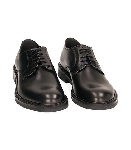Stringate nere in pelle di vitello, Valerio 1966, 2295T5446VINERO039, 002