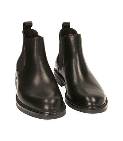 Chelsea boots neri in pelle di vitello , Special Price, 2077T0608VINERO039, 002