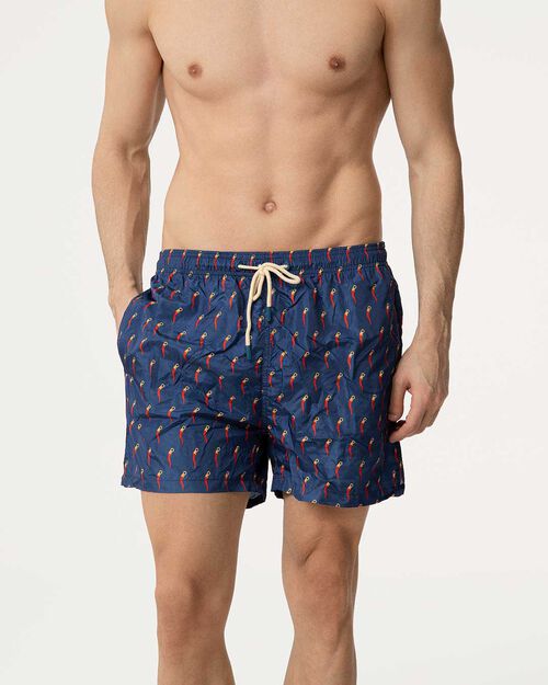 Costume da bagno blu-rosso, MULTI COLOR