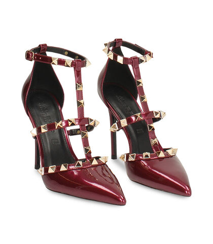 Decolleté cherry in vernice perlata con tacco 10,7 cm, Valerio 1966, 2621T2023SECHER035, 002