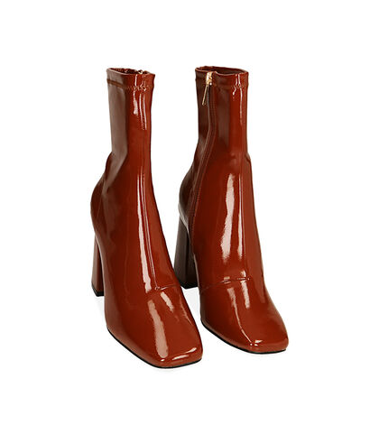 Ankle boots cognac in naplack , Valerio 1966, 2049T0831NPCOGN035, 002