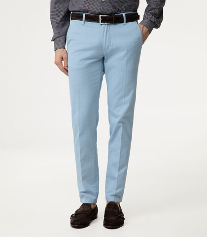 Pantaloni azzurri slim fit, Valerio 1966, 27N9T6061TSAZZU42, 002