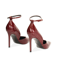 Open shank bordeaux lucide con tacco da 10,7 cm, Valerio 1966, 2621T1931EUBORD036, 003 preview