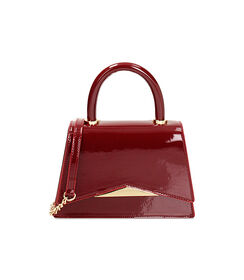 Mini bag da donna in vernice cherry, Valerio 1966, 2551T6176VECHERUNI, 001 preview