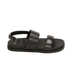 Sandali neri in pelle, Valerio 1966, 2114T5309PENERO042, 001 preview