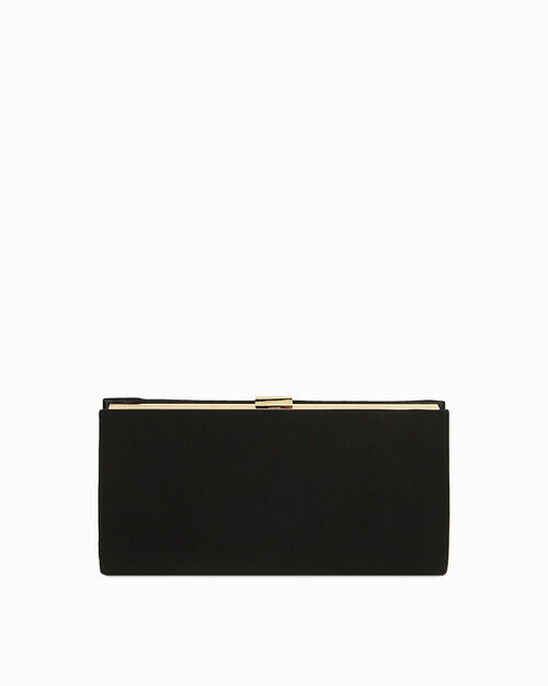Pochette in lycra nera, BLACK