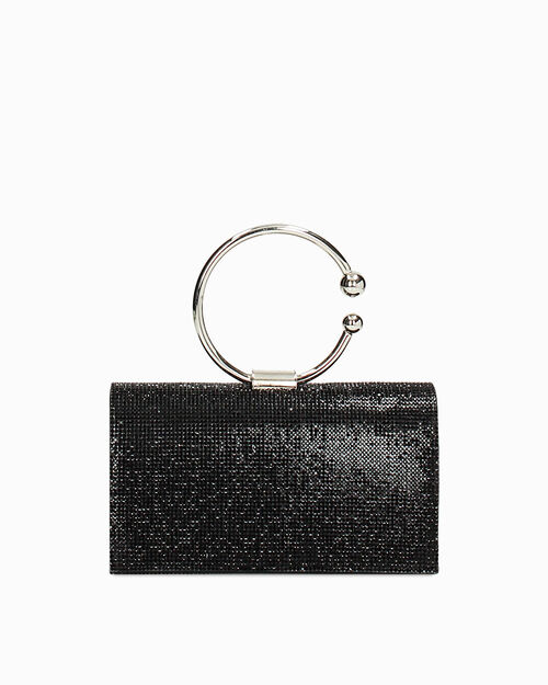 Minibag nera con pietre, BLACK