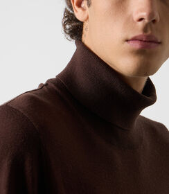 Maglione dolcevita da uomo testa di moro, Valerio 1966, 26U4T3053TSMOROL, 002 preview