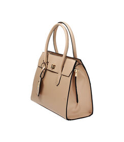 Borsa a mano beige rigida, Valerio 1966, 2357T2482EPBEIGUNI, 002 preview