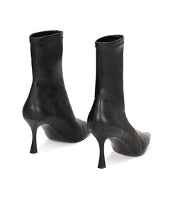 Tronchetto nero elastico, tacco 8 cm, Valerio 1966, 2421T6301EPNERO035, 003 preview