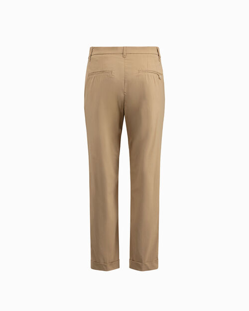 Pantalone in tessuto leggero camel, CAMEL