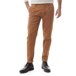 Pantalone marrone di cotone, Valerio 1966, 24N9T5228TSMARR44, 001a preview
