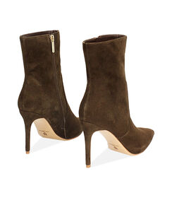 Tronchetti in camoscio testa di moro con tacco 9 cm, Valerio 1966, 26M5T4141CMMORO036, 003 preview