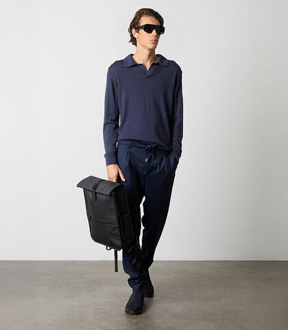 Pantalaccio blu navy da uomo, Valerio 1966, 26N9T1992TSBLUN42, 001