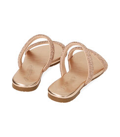 Ciabatte oro-rosa con strass, Valerio 1966, 2349T7803LPRAOR038, 003 preview