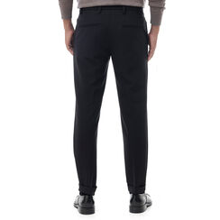 Pantalone nero con piega inglese, Valerio 1966, 24N9T5229TSNERO44, 002 preview