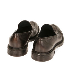 Mocassini testa di moro in pelle con nappina , SALDI, 2053T4304PEMORO040, 003 preview