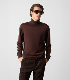 Maglione dolcevita da uomo testa di moro, Valerio 1966, 26U4T3053TSMOROL, 001 preview