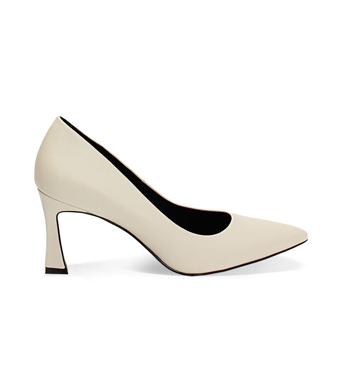Decollete panna tacco 8 cm