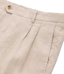 Completo pantalone sabbia con pieghe eleganti, Valerio 1966, 2784T7070LNSABB42, 003 preview