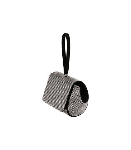Mini bag nude in raso, Nuova Collezione, 2151T2428RSNEROUNI, 002