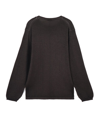 Maglione marrone da uomo in tessuto, Valerio 1966, 26J2T0111TSMARRI, 002