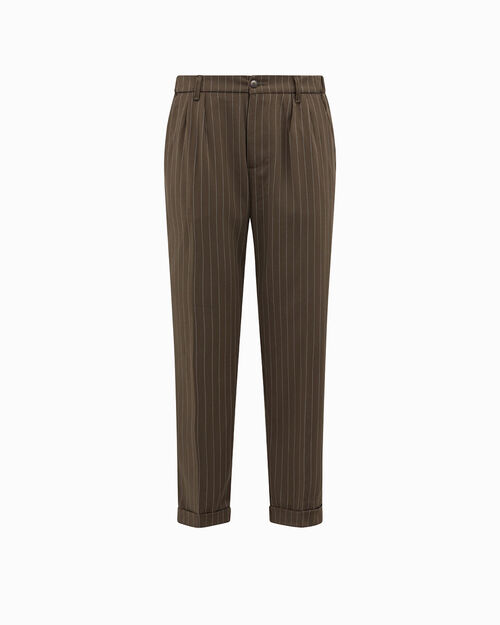 Pantaloni verdi gessati, GREEN