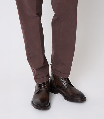 Anfibi in vera pelle testa di moro, Valerio 1966, 2653T4601PEMORO039, 002