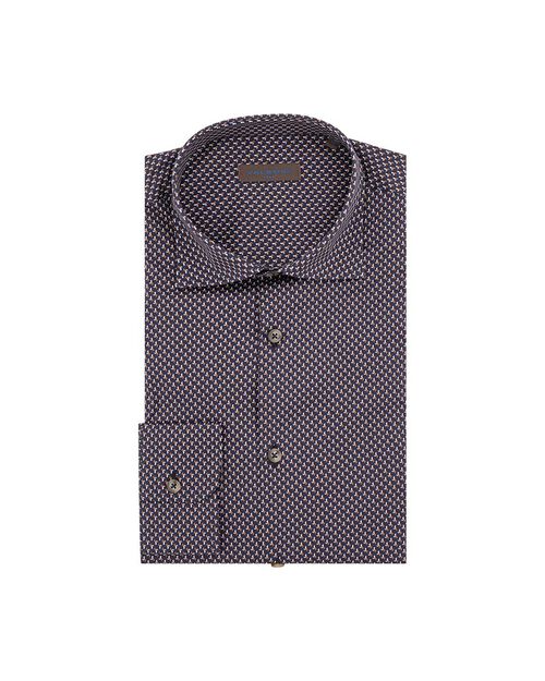 Camicia testa di moro in cotone, DK BROWN