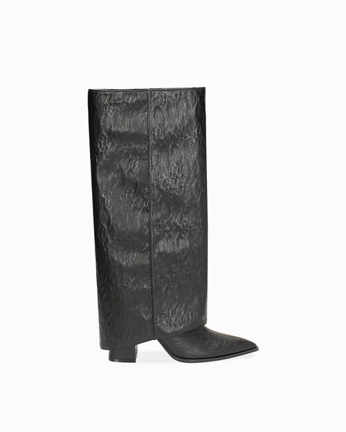 Stivali neri, tacco 9 cm, BLACK