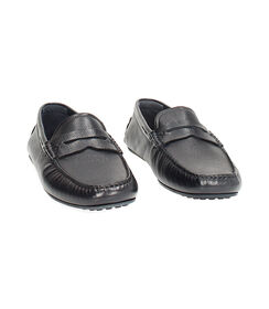 Mocassino da uomo in pelle blu casual, Valerio 1966, 2514T8750PEBLUN040, 003 preview
