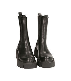 Chelsea boots neri in pelle, tacco 5,5 cm , Valerio 1966, 20A5T2039PENERO035, 002 preview