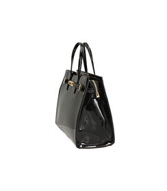 Borsa a mano nera in vernice, Valerio 1966, 2657T1833VENEROUNI, 002 preview