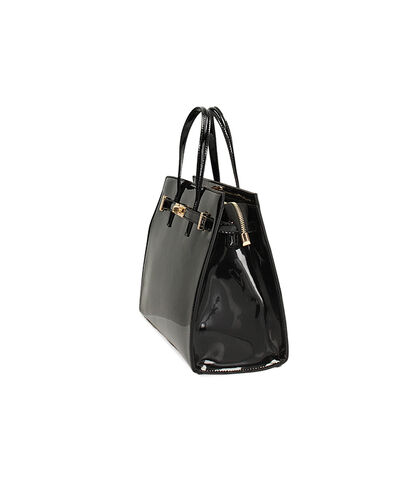 Borsa a mano nera in vernice, Valerio 1966, 2657T1833VENEROUNI, 002