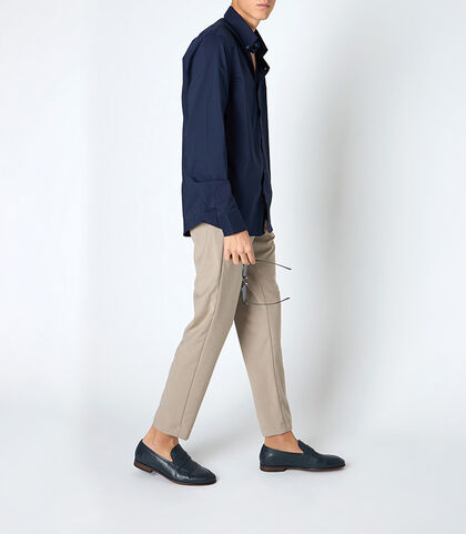 Camicia uomo button down blu, Valerio 1966, 25Z3T6060COBLUE38, 001