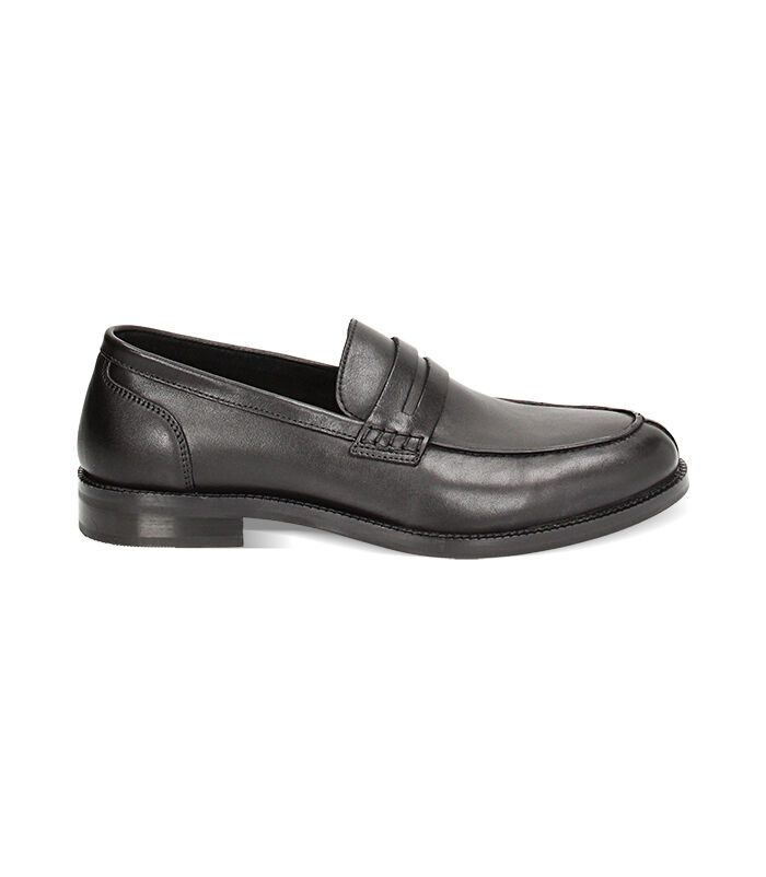 Mocassini classic neri in pelle, Valerio 1966, 2314T1739PENERO039