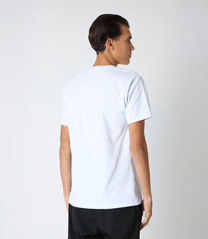 T-shirt da uomo stretch bianca, Valerio 1966, 25R1T2412TSBIAN42, 002