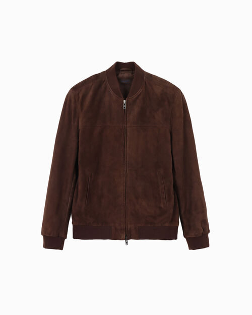 Giubbino da uomo in camoscio testa di moro, DK BROWN